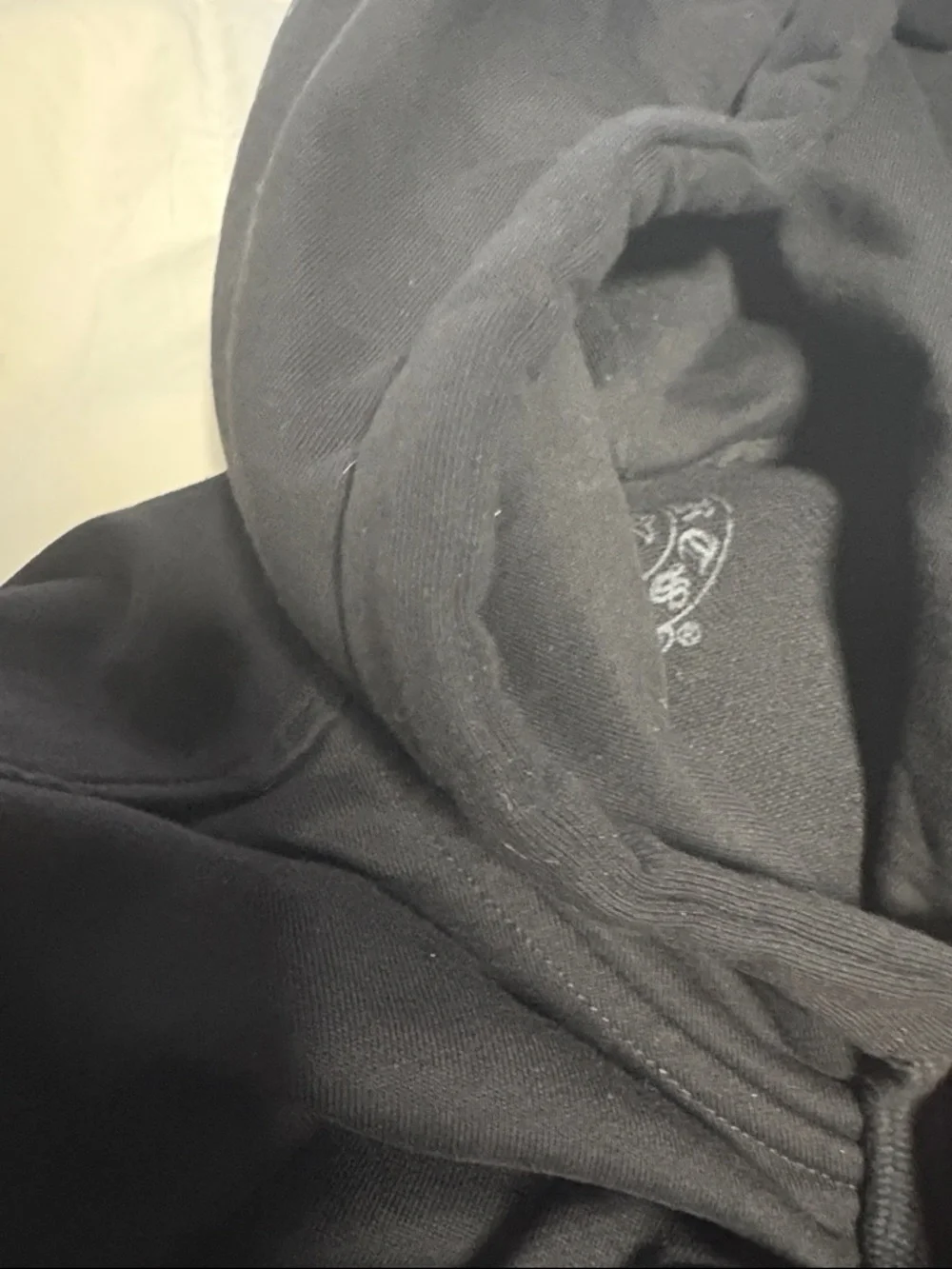 Chrome Hearts Black Hoodie with White Sleeve Prints - Picture 6 of 8